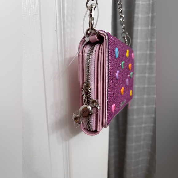 NWT💕V DAY! Betsey Johnson Candy Conversation Heart Crossbody removable strap - Picture 4 of 11